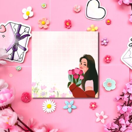 Aesthetic Girl Memopad - Design 3