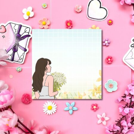 Aesthetic Girl Memopad - Design 6
