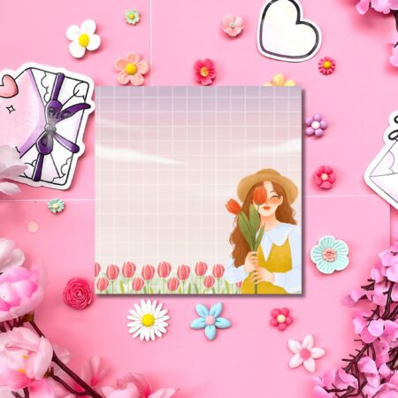 Aesthetic Girl Memopad - Design 2